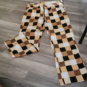 Loudmouth Checkered Men's Golf Pants Size 34×32L